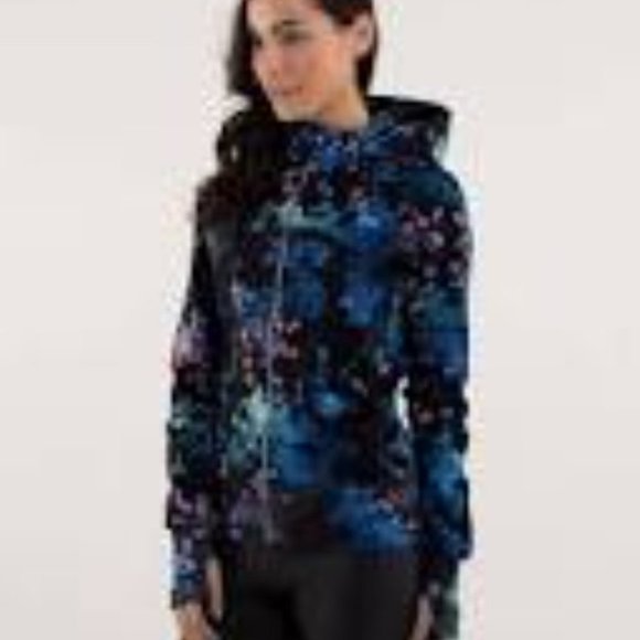 lululemon athletica Tops - 𝅺rare! Lululemon Scuba Hoodie Stretch Blue Petal Pop Size 2